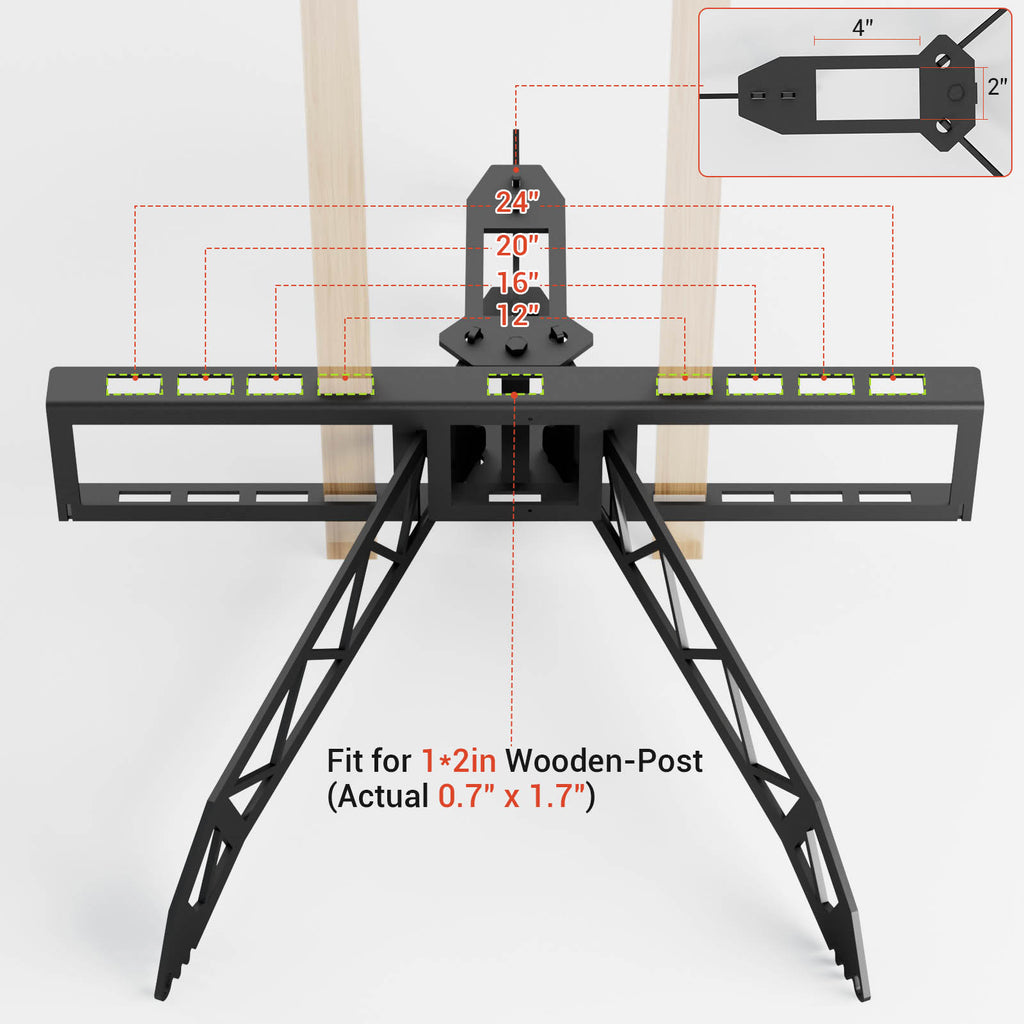 Steel Target Stand Base,2x4 Target Stand Base for Hanging AR500 Steel Shooting Targets,Easy to Carry,Target Base Suitable for Outdoor and Indoor Use Ideal for Shooting Practice and Competitions