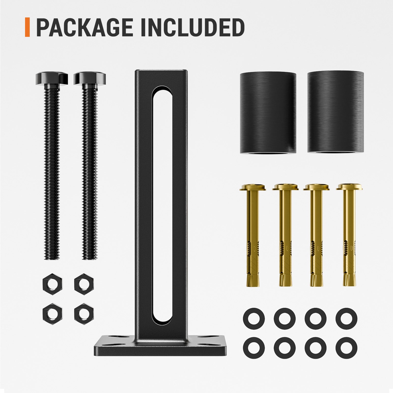 Universal Heavy Duty 3" Slide Gate Guide Roller, Steel Thickening Sliding Gate Kit and Hard Nylon Rollers，Rugged and Resistant to Corrosion and Rust，Tipping for Sliding Rolling Gates Up to 4"