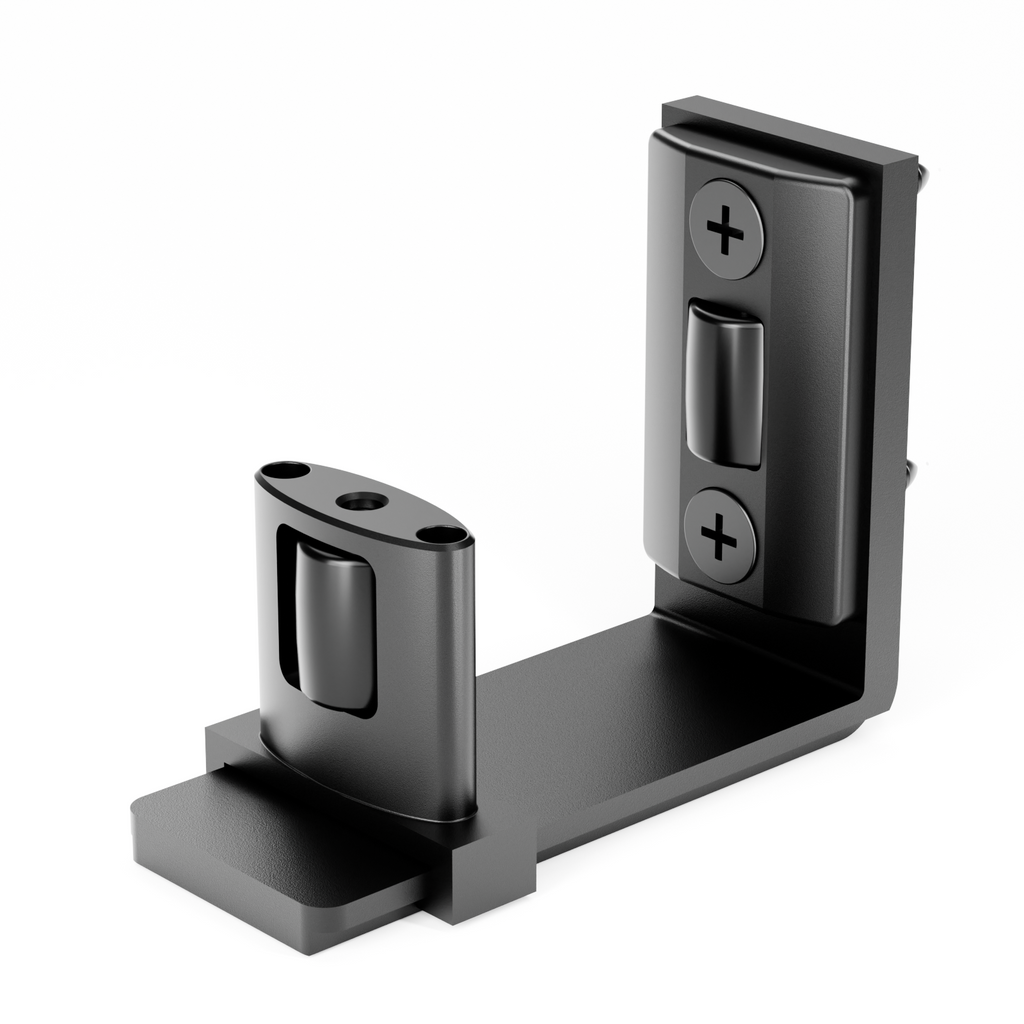 Sliding Barn Door Bottom Floor Guide,Adjustable U-Shaped Flat Bottom Design,Smoothly and Quietly,Easy to Install,Wall Mounted,Black, 1 Pcs