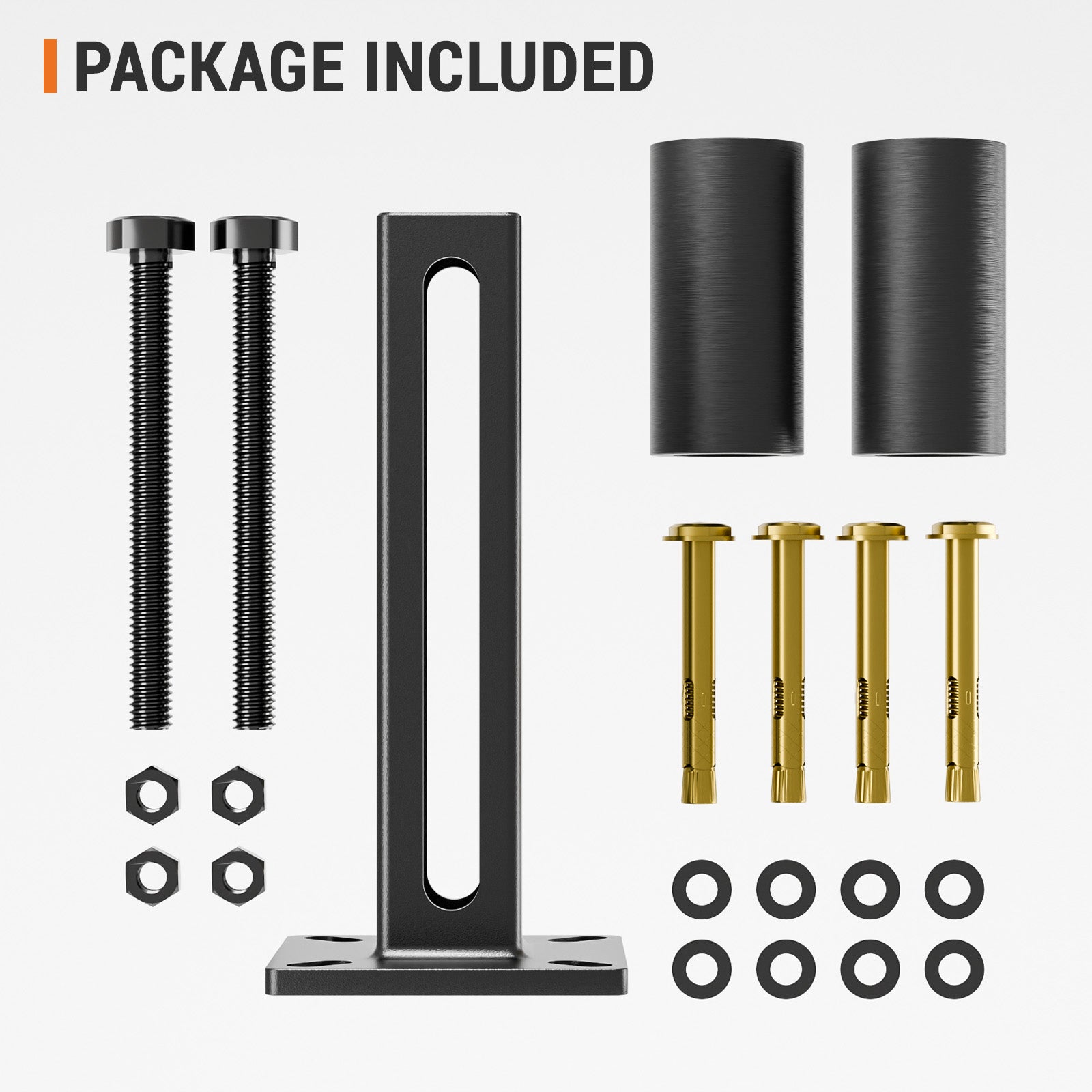 Universal Heavy Duty 4" Slide Gate Guide Roller, Steel Thickening Sliding Gate Kit and Hard Nylon Rollers，Rugged and Resistant to Corrosion and Rust，Tipping for Sliding Rolling Gates Up to 5.7"