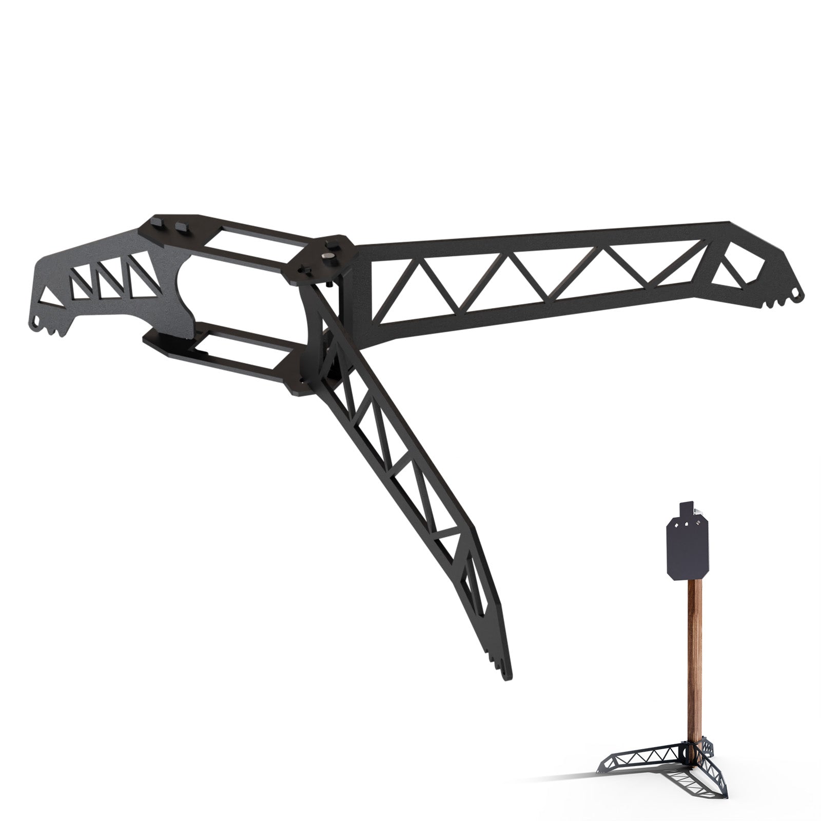 Steel Target Stand Base,2x4 Target Stand Base for Hanging AR500 Steel Shooting Targets,Easy to Carry,Target Base Suitable for Outdoor and Indoor Use Ideal for Shooting Practice and Competitions