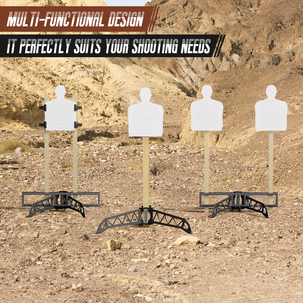 Steel Target Stand Base,2x4 Target Stand Base for Hanging AR500 Steel Shooting Targets,Easy to Carry,Target Base Suitable for Outdoor and Indoor Use Ideal for Shooting Practice and Competitions
